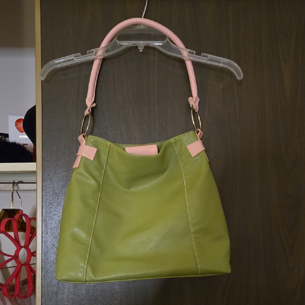 Stylish Green and Pink Estee Lauder Women's Bag